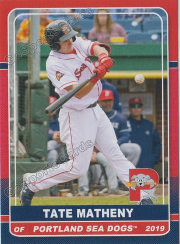 2019 Portland Sea Dogs Tate Matheny