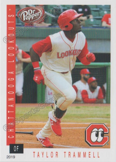 2019 Chattanooga Lookouts Taylor Trammell