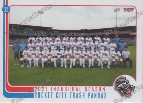 2021 Rocket City Trash Pandas Team Photo Checklist