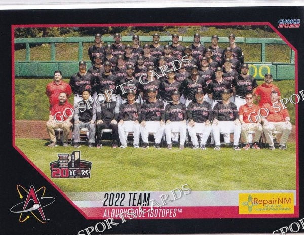 2022 Albuquerque Isotopes SGA Team Photo