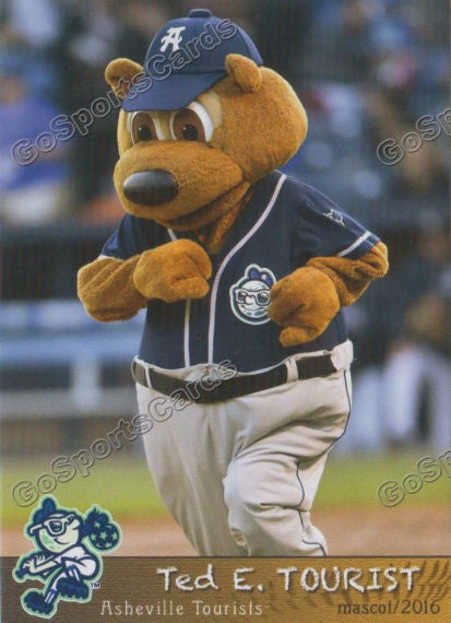 Asheville NC minor league baseball team called the Tourists and their  Mascot's named Ted E. Tourist Stock Photo - Alamy