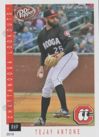 2019 Chattanooga Lookouts Tejay Antone