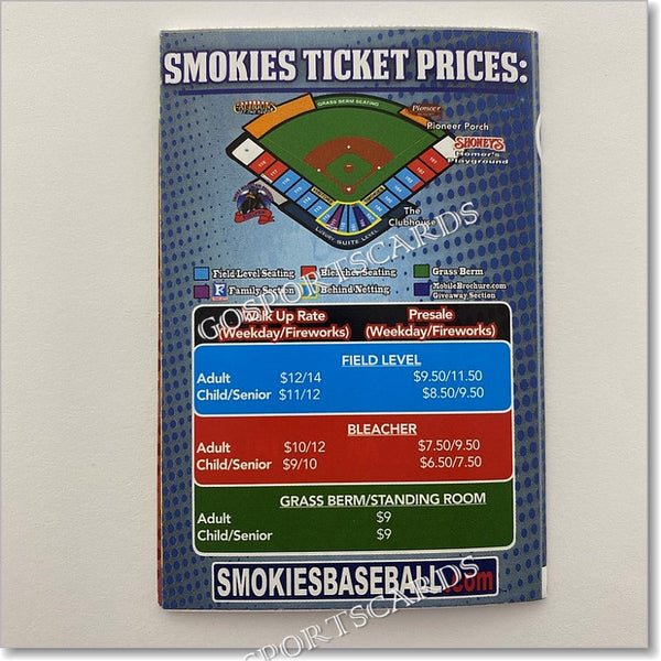 2016 Tennessee Smokies Pocket Schedule