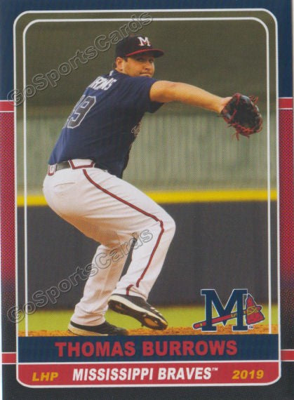 2019 Mississippi Braves Thomas Burrows