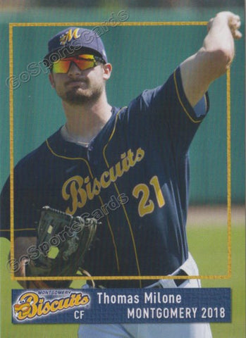 2018 Montgomery Biscuits Thomas Milone