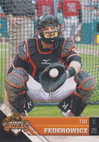 2018 Fresno Grizzlies Tim Federowicz