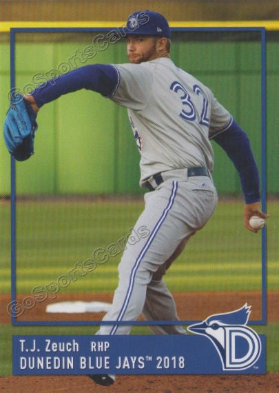 2018 Dunedin Blue Jays TJ Zeuch