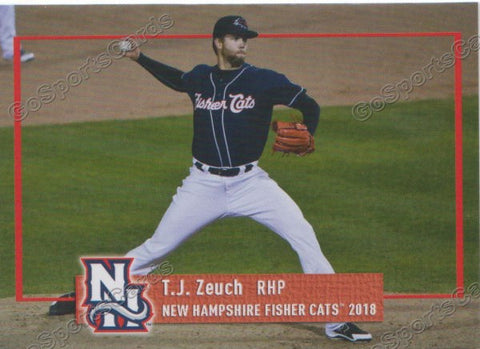 2018 New Hampshire Fisher Cats TJ Zeuch