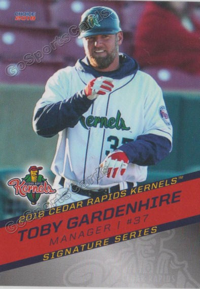 2018 Cedar Rapids Kernels Toby Gardenhire MGR