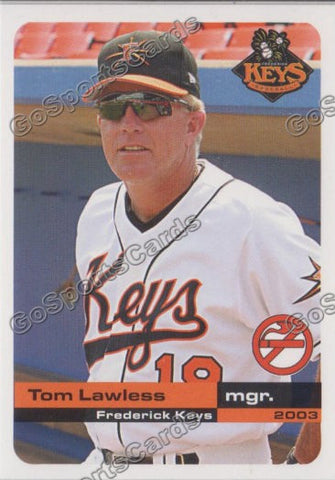 2003 Frederick Keys SGA Tom Lawless