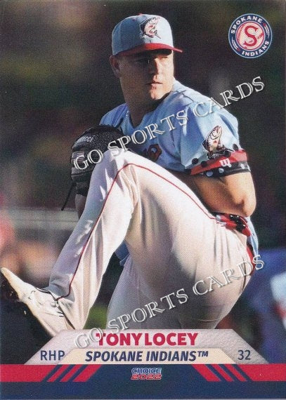 2022 Spokane Indians Tony Locey