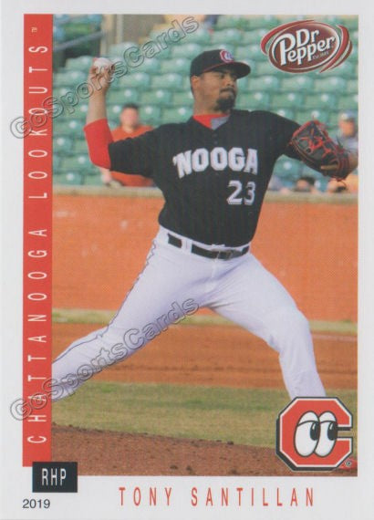 2019 Chattanooga Lookouts Tony Santillan