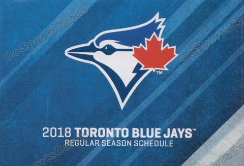 2018 Toronto Blue Jays Pocket Schedule