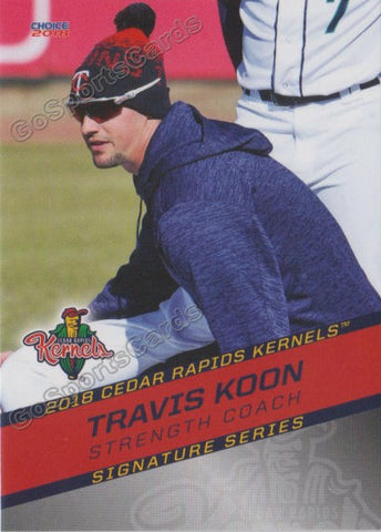 2018 Cedar Rapids Kernels Travis Koon