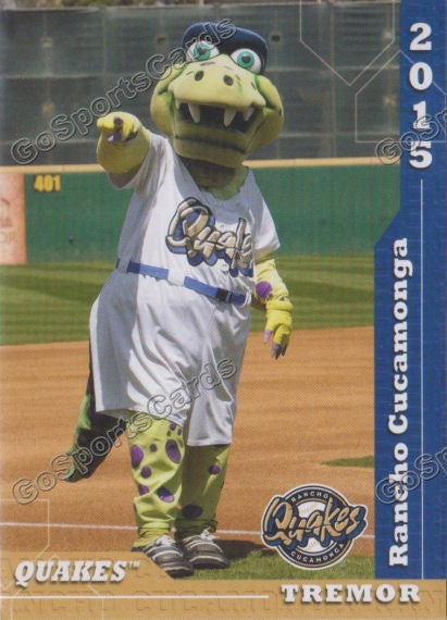 2015 Rancho Cucamonga Quakes Tremor Mascot