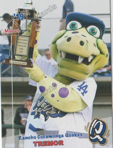 2019 Rancho Cucamonga Quakes Tremor Mascot