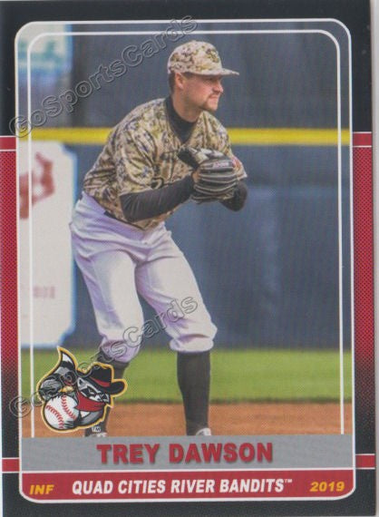 2019 Quad Cities River Bandits Trey Dawson