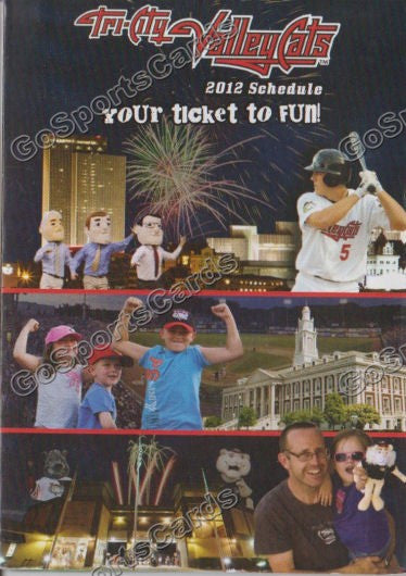 2012 Tri City ValleyCats Pocket Schedule