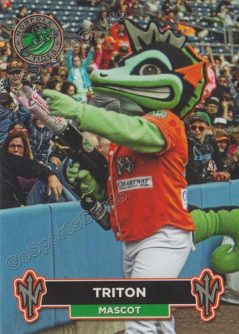 2018 Norfolk Tides Triton Mascot