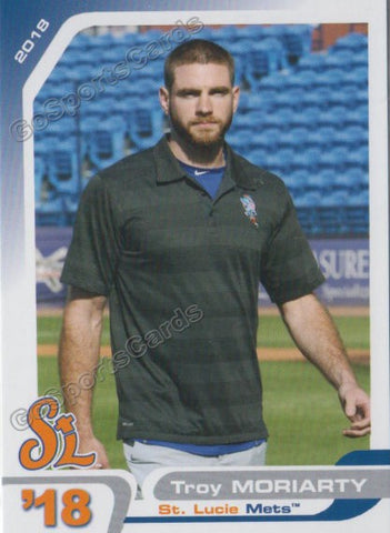 2018 St Lucie Mets Troy Moriarty