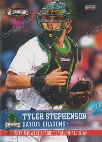 Tyler Stephenson baseball card rookie (Cincinnati Reds) 2017