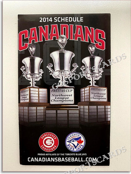 2014 Vancouver Canadians Pocket Schedule