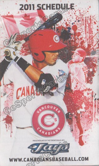 2011 Vancouver Canadians Pocket Schedule