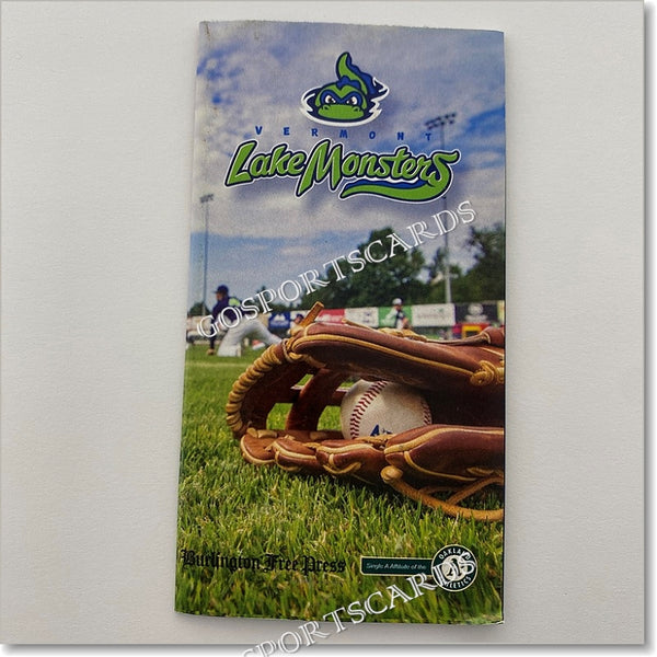 2016 Vermont Lake Monsters Pocket Schedule