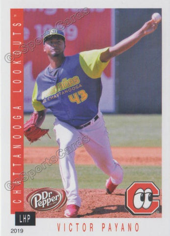 2019 Chattanooga Lookouts Victor Payano