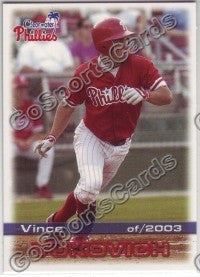 2003 Clearwater Phillies Vince Vukovich