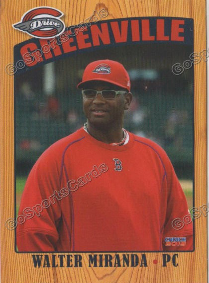 2016 Greenville Drive Walter Miranda – Go Sports Cards