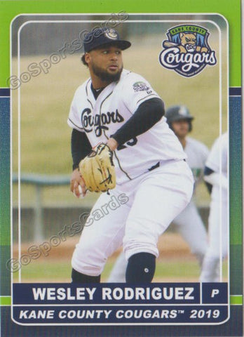 2019 Kane County Cougars Wesley Rodriguez