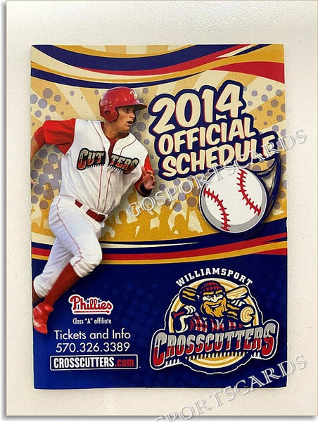 2014 Williamsport Crosscutters Pocket Schedule