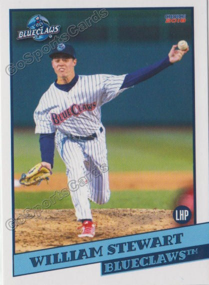 2018 Lakewood BlueClaws Will William Stewart