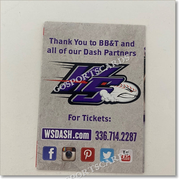 2014 Winston Salem Dash Pocket Schedule