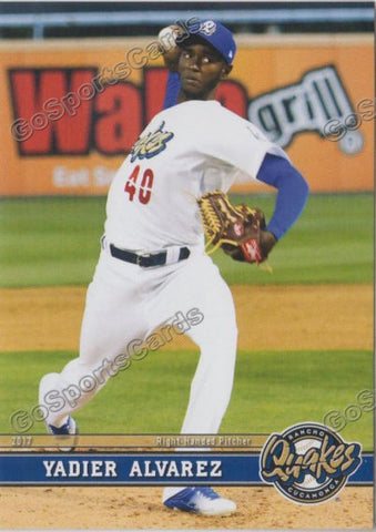 2017 Rancho Cucamonga Quakes Yadier Alvarez