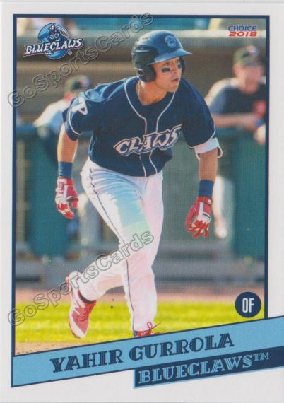 2018 Lakewood BlueClaws Yahir Gurrola