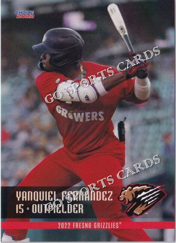 2022 Fresno Grizzlies Yanquiel Fernandez