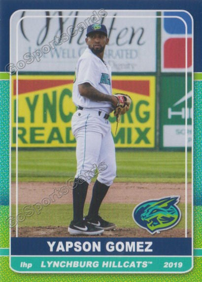 2019 Lynchburg Hillcats Yapson Gomez