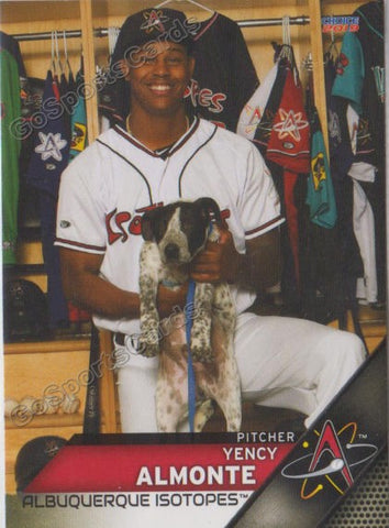 2019 Albuquerque Isotopes Yency Almonte