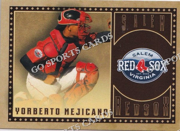 2023 Salem Red Sox Yorberto Mejicano – Go Sports Cards