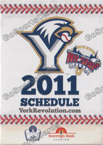 2011 York Revolution Pocket Schedule