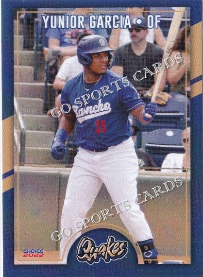 2022 Rancho Cucamonga Quakes Yunior Garcia