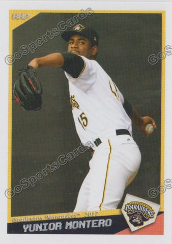 2017 Bradenton Marauders Yunior Montero