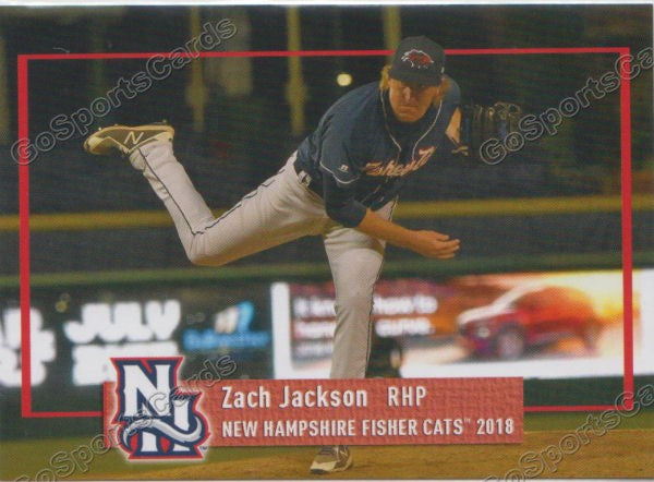 2018 New Hampshire Fisher Cats Zach Jackson