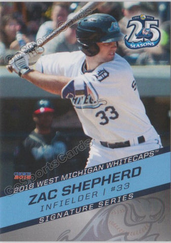 2018 West Michigan Whitecaps Zac Shepherd