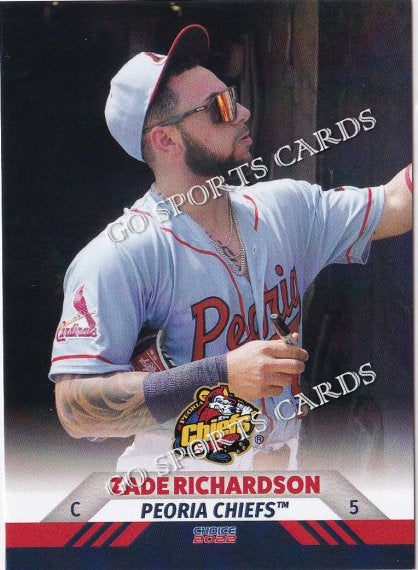 2023 Peoria Chiefs Header Checklist – Go Sports Cards