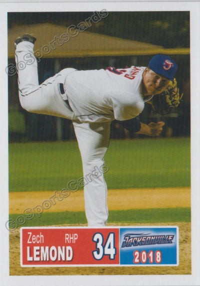 2018 Jacksonville Jumbo Shrimp Zech Lemond