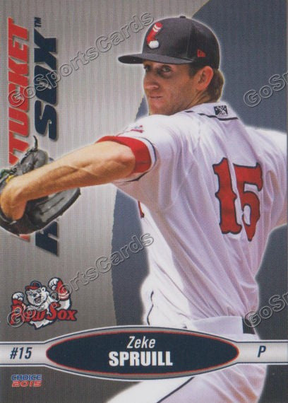 2015 Pawtucket Red Sox Zeke Spruill